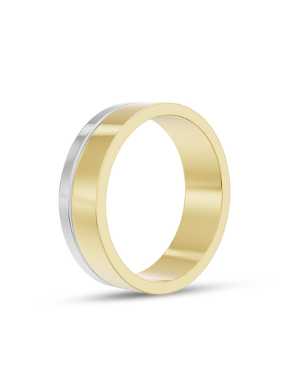 Cassian- Flat Profile Men's Wedding Band