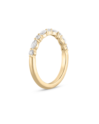 Petra- Marquise & Round Alternative Diamond Lab Grown Diamond Wedding Band