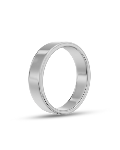 Vance- Classic Plain Men's Wedding Band