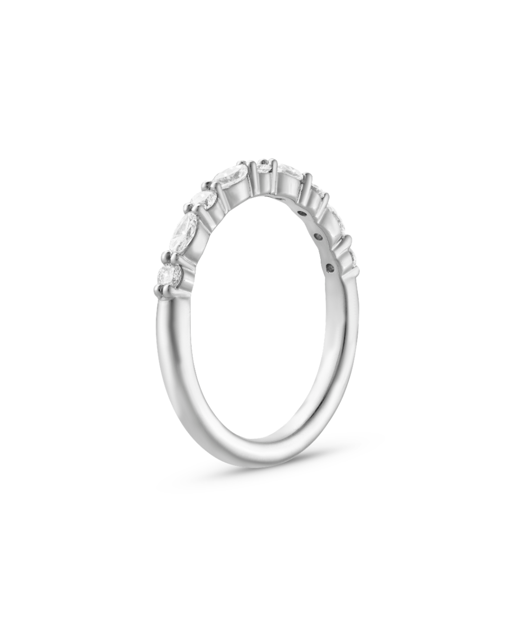 Alma- Marquise & Round Alternative Lab Grown Diamond Wedding Band