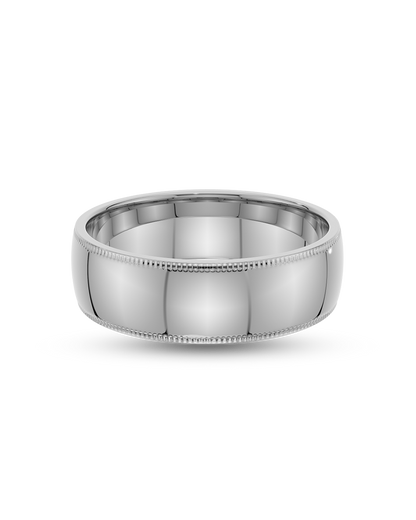 Roland- Milgrain Edge Men's Wedding Band