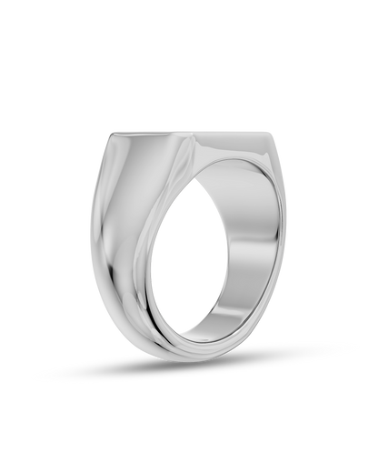 Atlas- Bolt Signet Men's Wedding Band