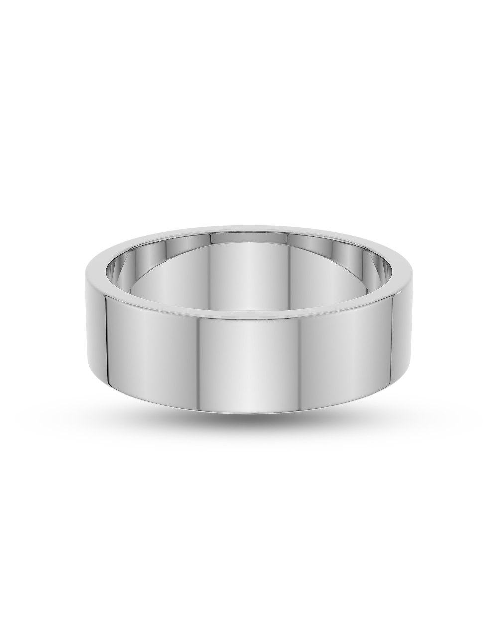 Evander- Flat Profile Plain Men's Wedding Band