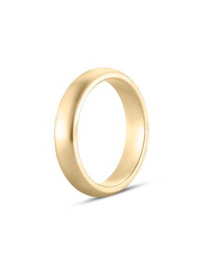 Rosa- Plain Dome Wedding Band