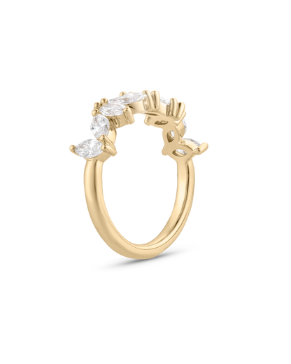 Greta- Marquise Cluster Lab Grown Diamond Wedding Band