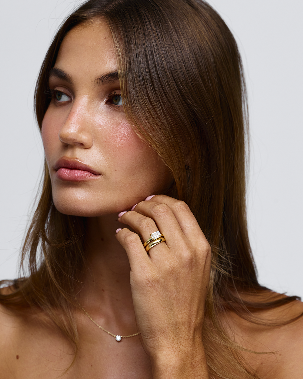 Rosa- Plain Dome Wedding Band