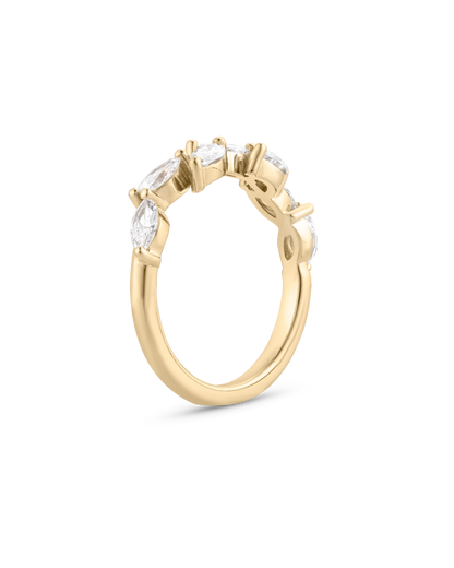 Della- Marquise Floral-Inspired Lab Grown Diamond Wedding Band