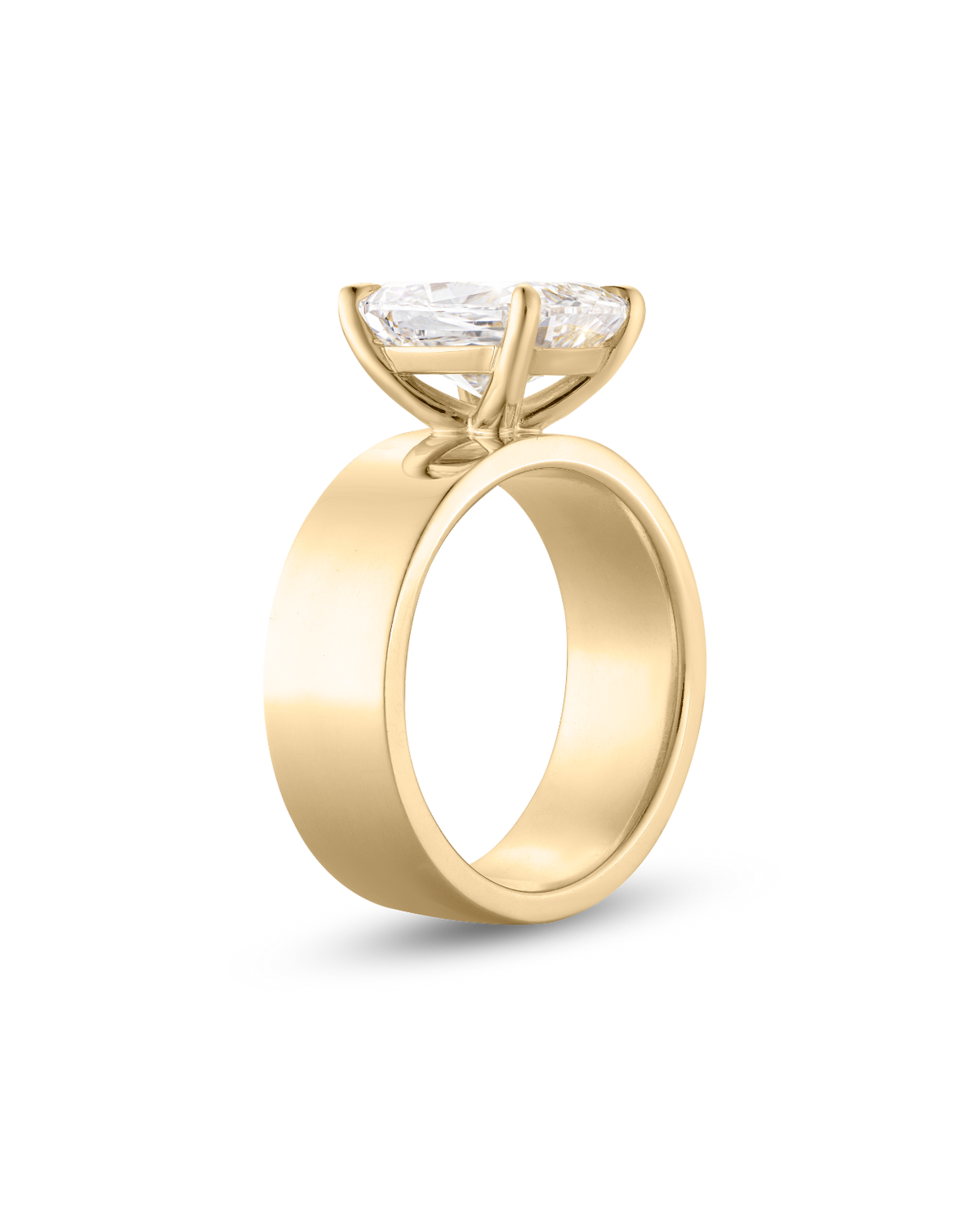 Estelle- Elongated Cushion Bold Signet Style Lab Grown Diamond Engagement Ring