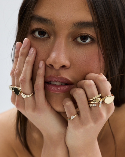Posie- Oval Style Signet Pinky Ring