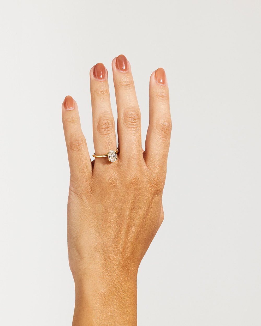 Aurelia- Oval Solitaire Style Lab Grown Diamond Engagement Ring