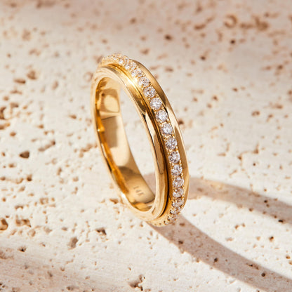 Full Eternity Band with 0.50 TCW Round Cut Moissanite