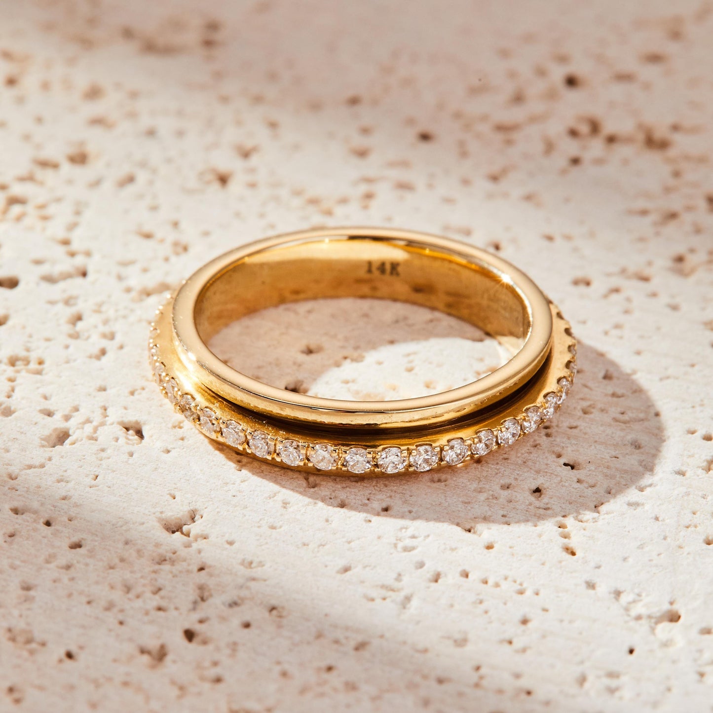 Full Eternity Band with 0.50 TCW Round Cut Moissanite
