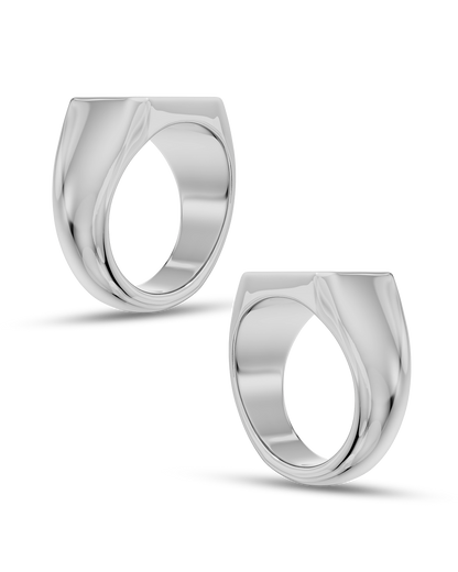 Atlas- Bolt Signet Men's Wedding Band