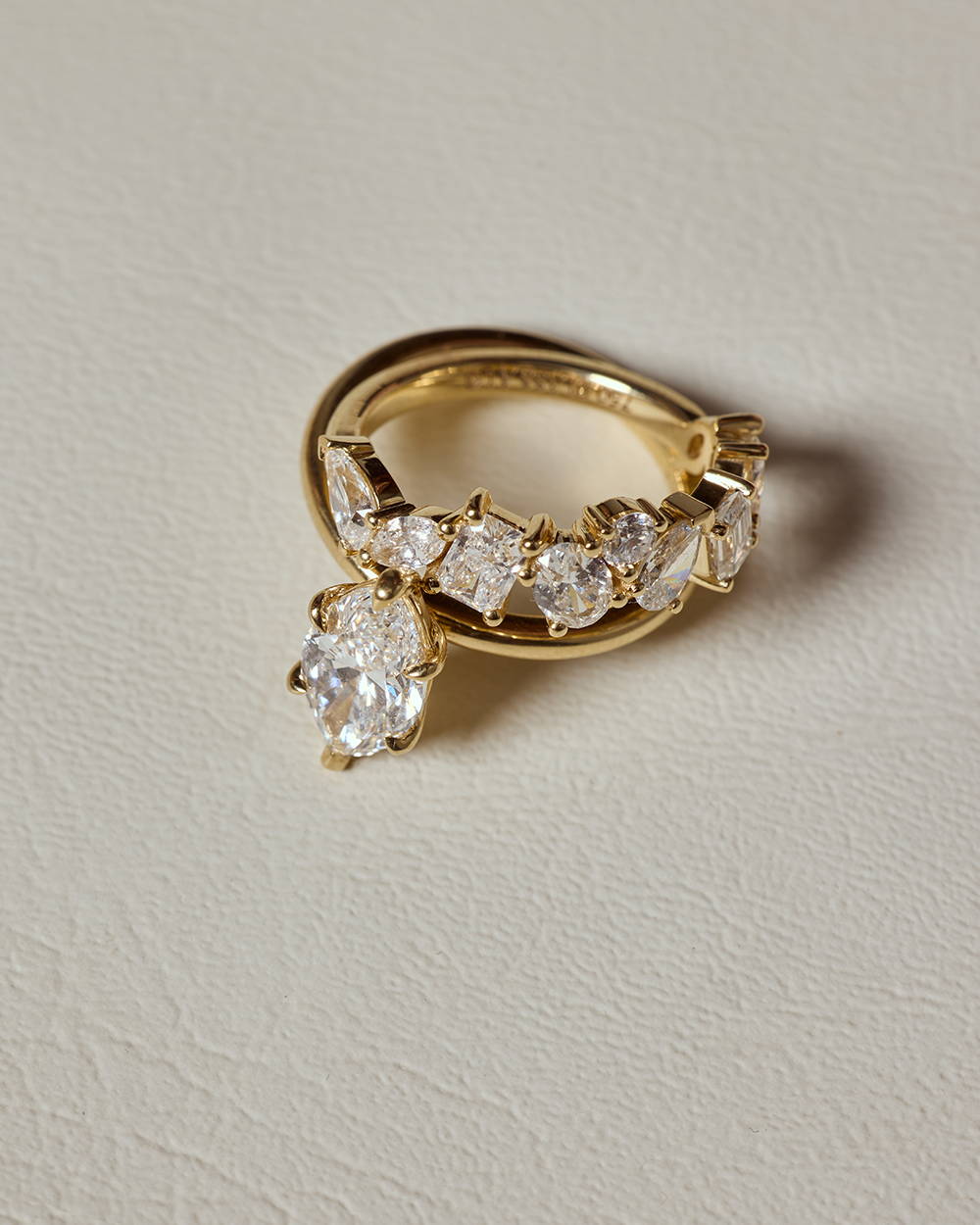Opal- Multi Shape Lab Grown Diamond Wedding Band