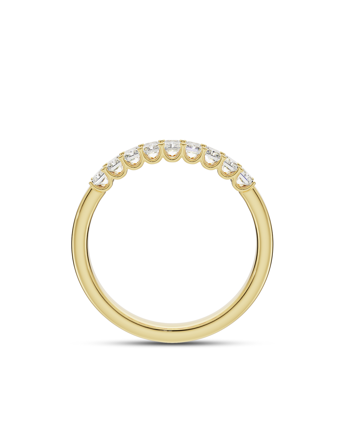 Freya- Radiant Classic Shared Claw Lab Grown Diamond Wedding Band