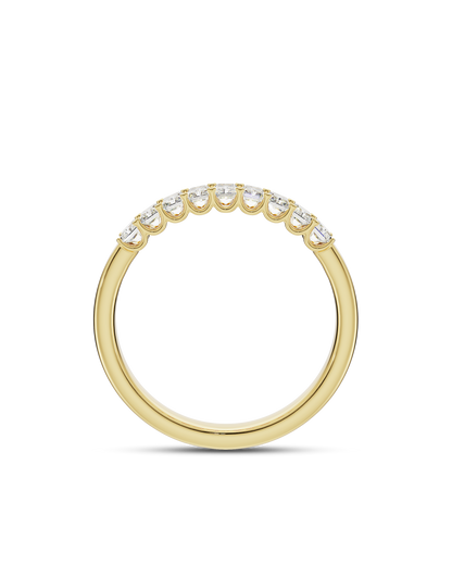Freya- Radiant Classic Shared Claw Lab Grown Diamond Wedding Band