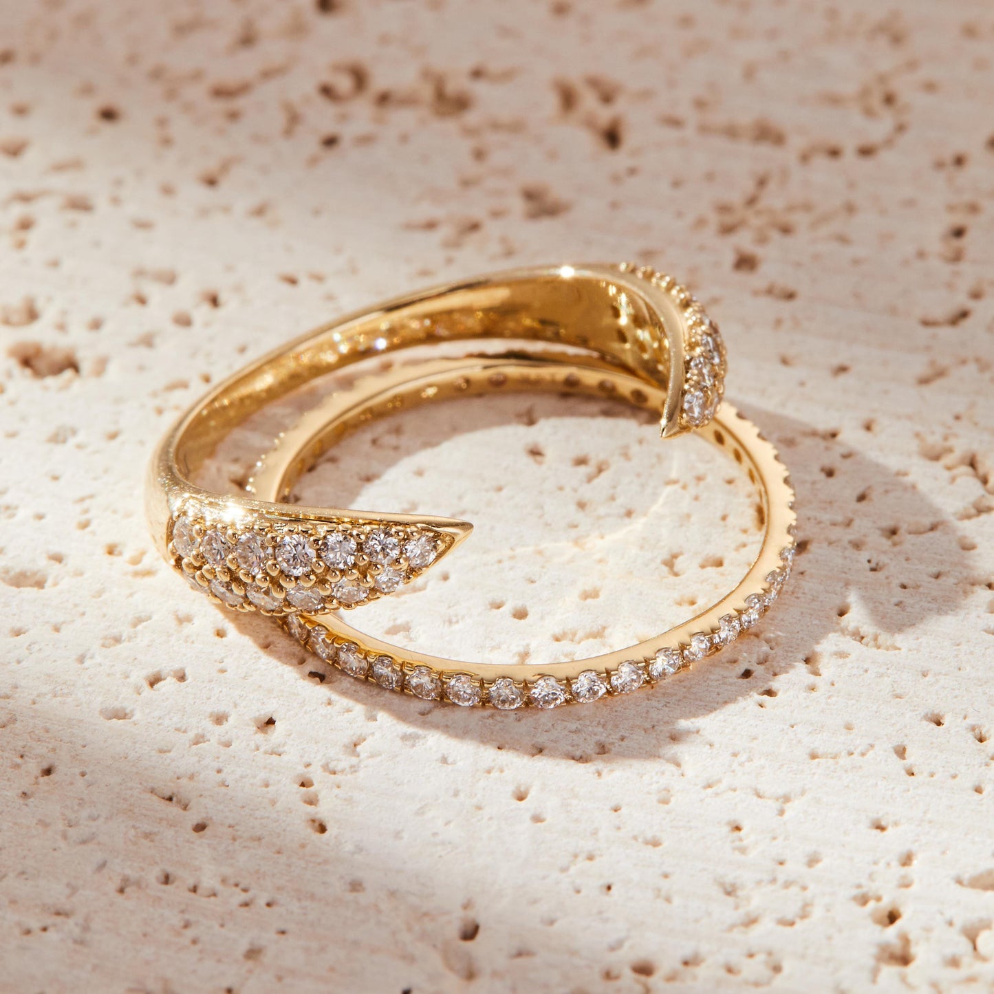 Staking Band with 0.30 TCW Round Cut Moissanite