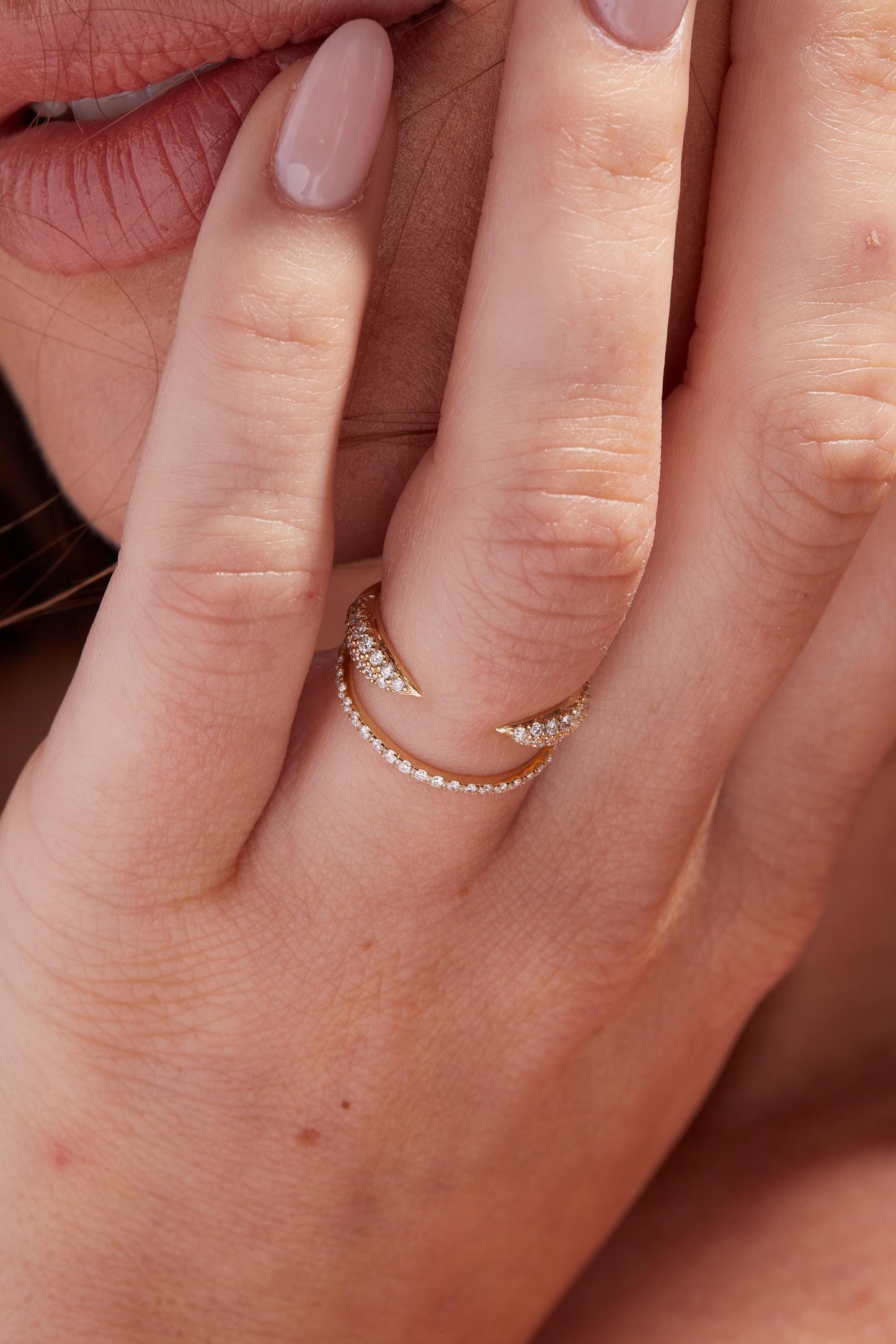Staking Band with 0.30 TCW Round Cut Moissanite