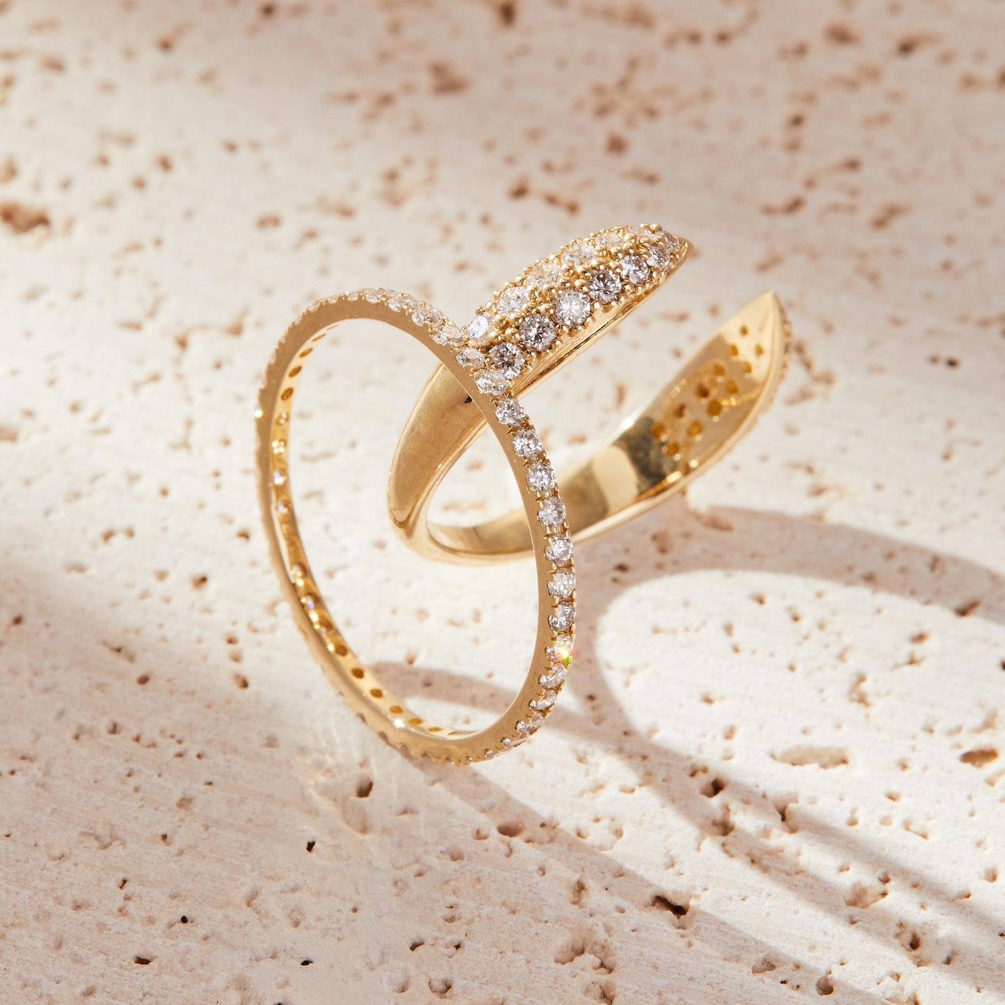 Staking Band with 0.30 TCW Round Cut Moissanite