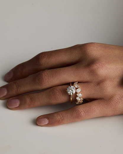 Opal- Multi Shape Lab Grown Diamond Wedding Band