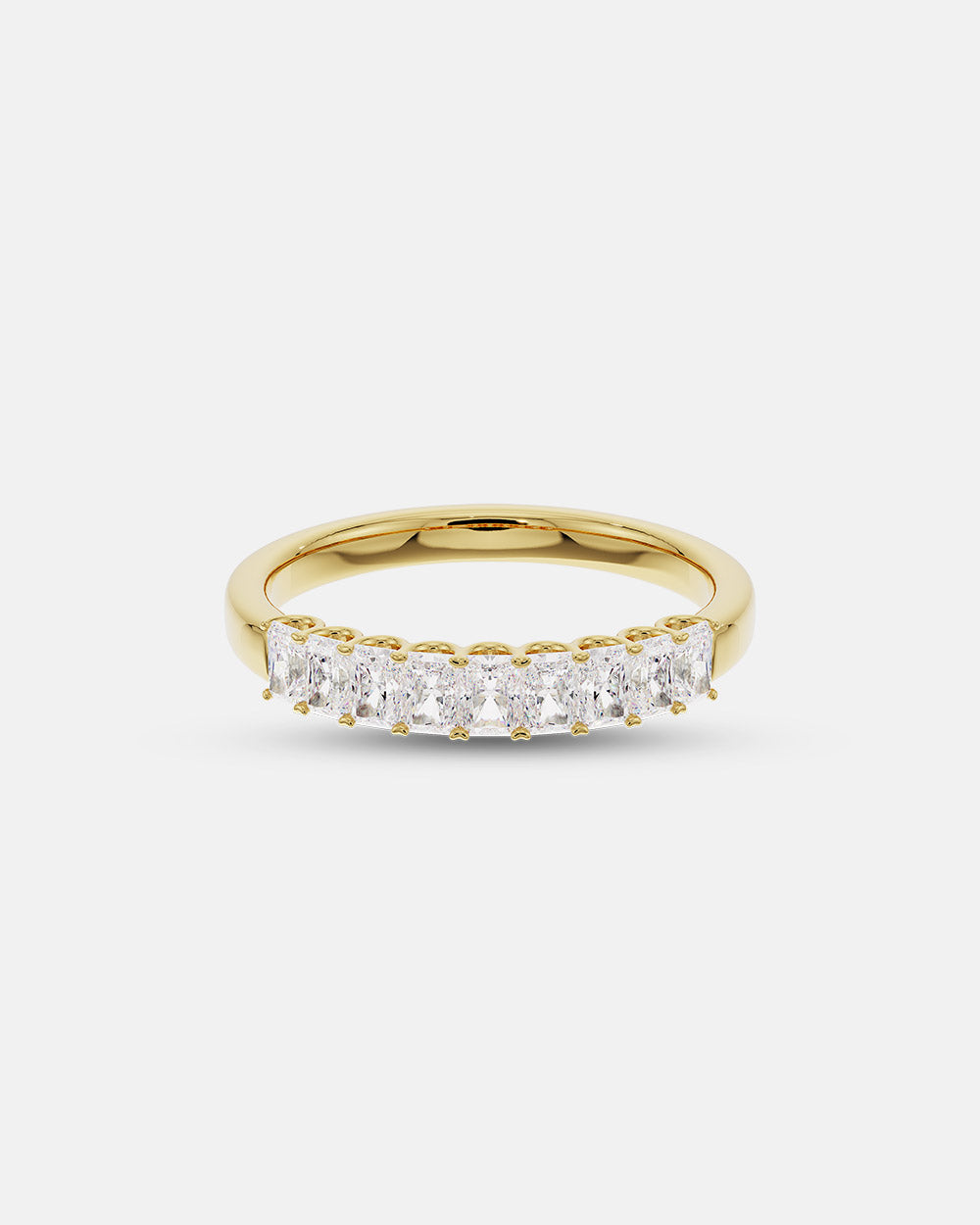 Freya- Radiant Classic Shared Claw Lab Grown Diamond Wedding Band