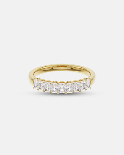 Freya- Radiant Classic Shared Claw Lab Grown Diamond Wedding Band