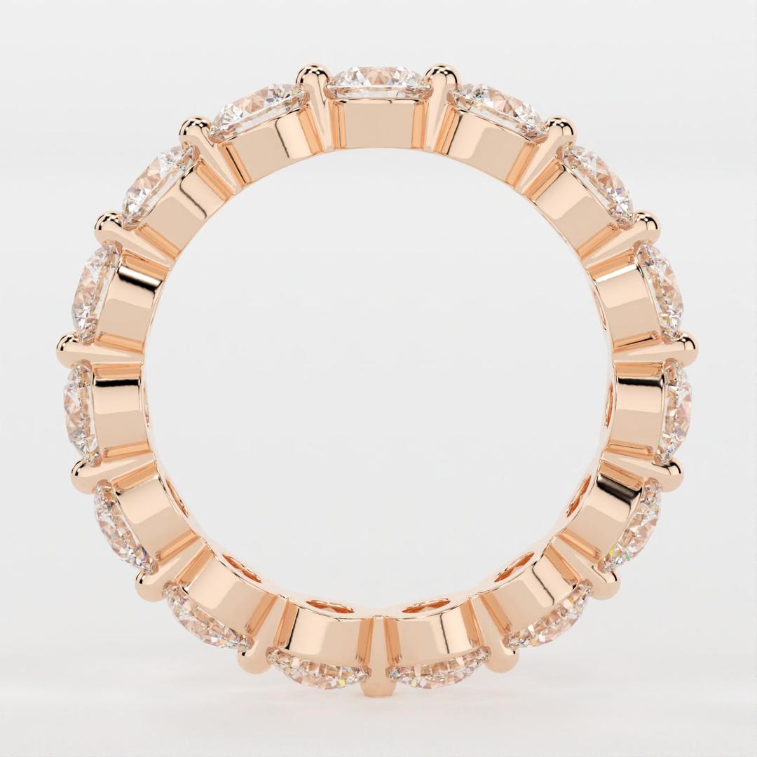 Full Eternity Band with 1.50 TCW Round Cut Moissanite