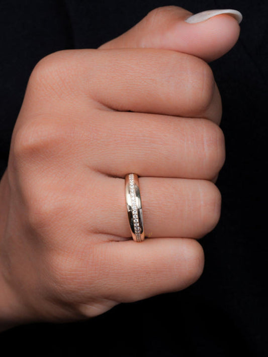 Eternity Band with 0.14 TCW Round Cut Moissanite