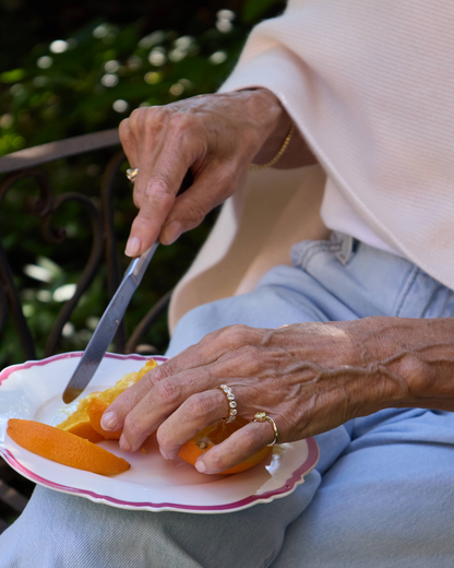 Stella- Oval Bezel Lab Grown Diamond Wedding Band