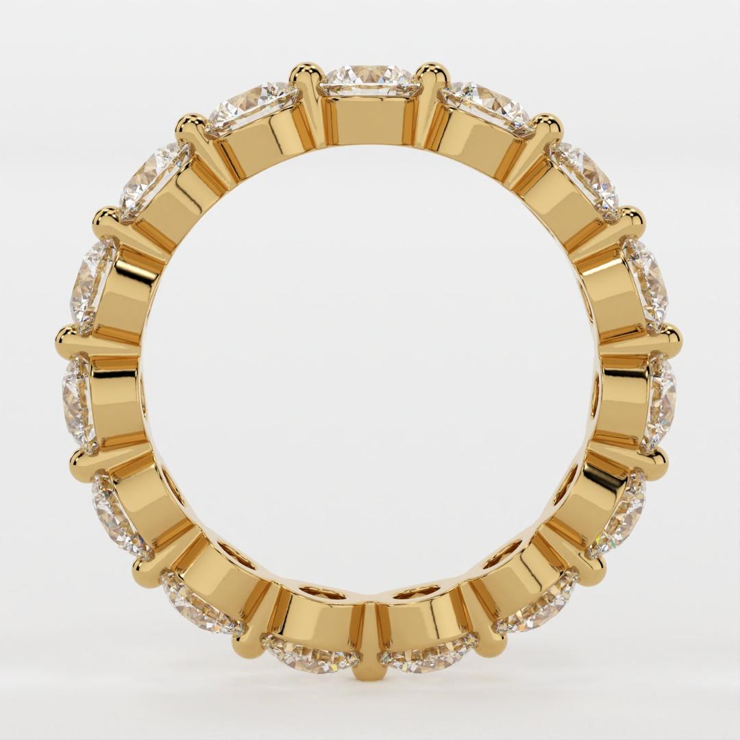 Full Eternity Band with 1.50 TCW Round Cut Moissanite