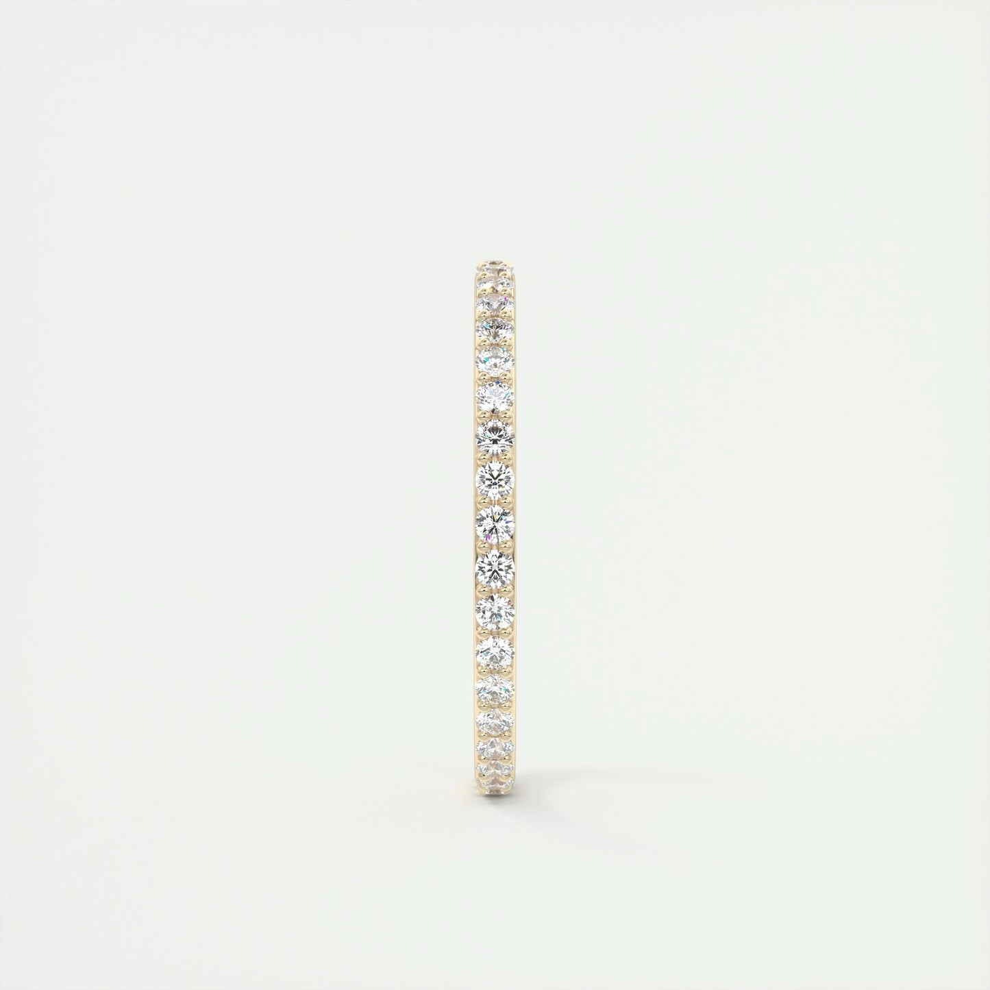 0.37 Round Cut Full Eternity Moissanite Bridal Wedding Band - crownmoissanite