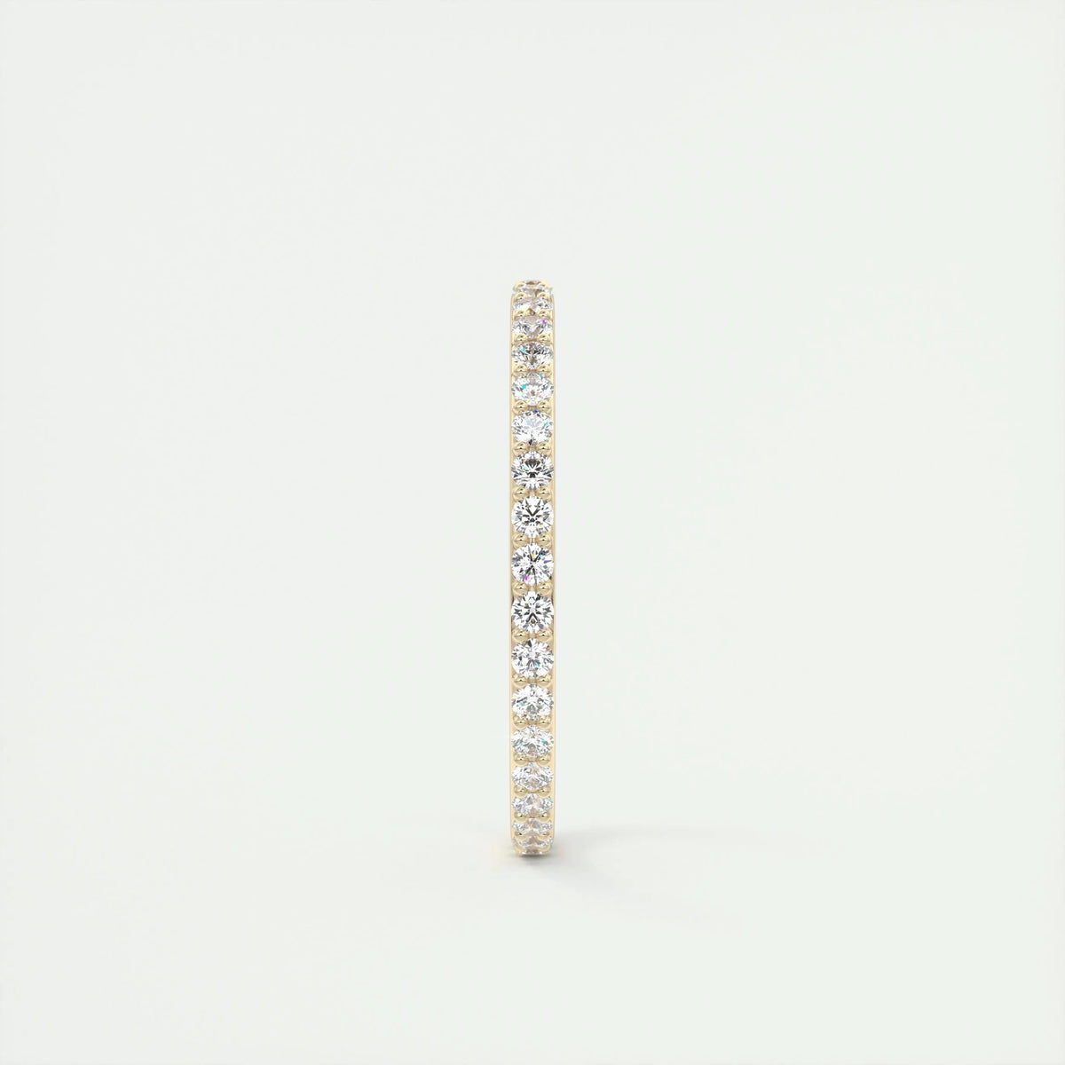 0.37 Round Cut Full Eternity Moissanite Bridal Wedding Band - crownmoissanite