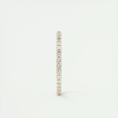0.37 Round Cut Full Eternity Moissanite Bridal Wedding Band - crownmoissanite