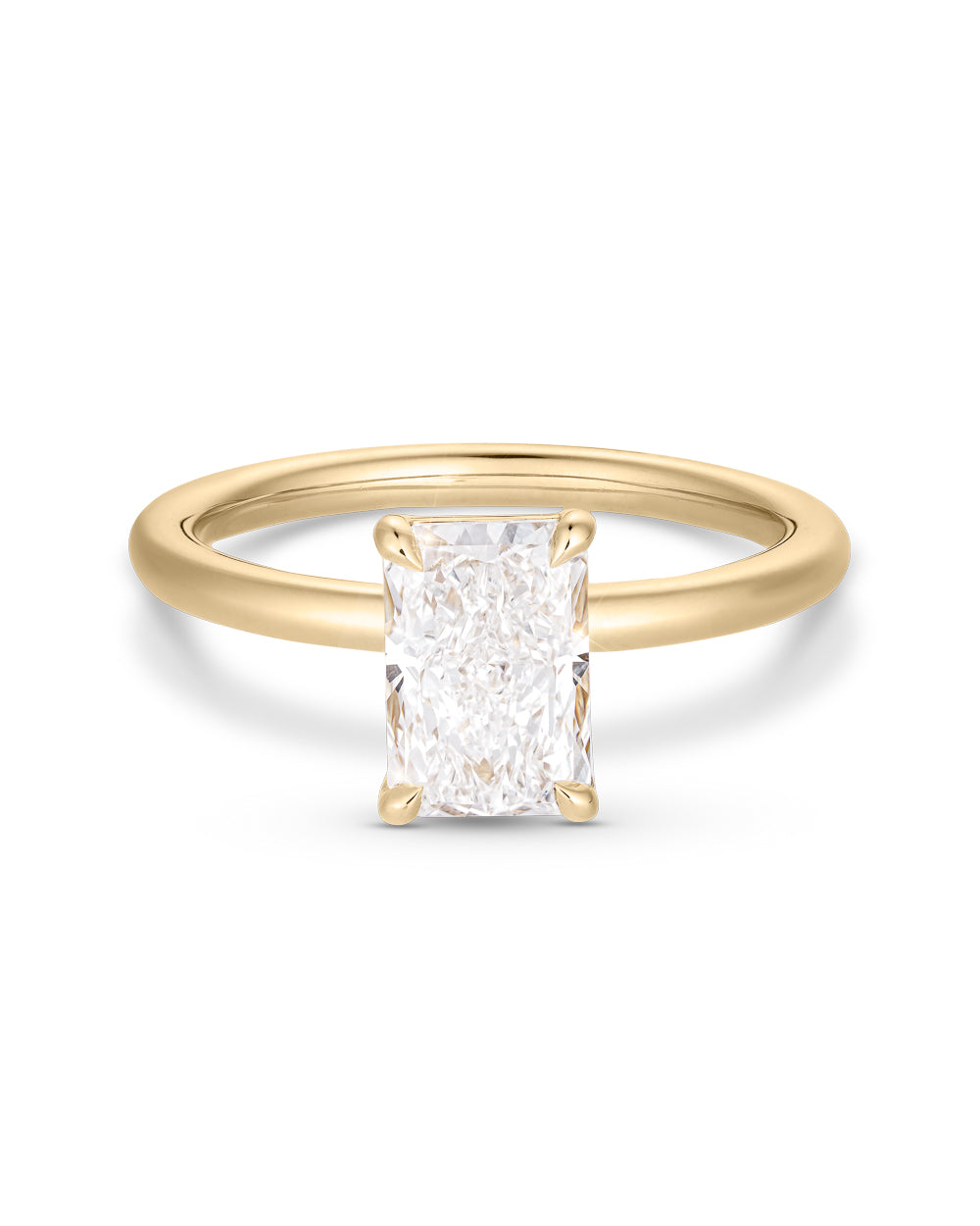 Adrienne- Radiant Solitaire Style Lab Grown Diamond Engagement Ring