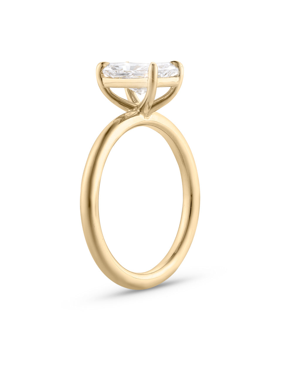 Adrienne- Radiant Solitaire Style Lab Grown Diamond Engagement Ring