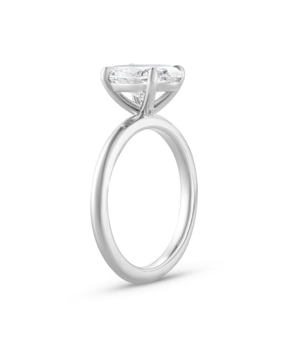Faustine- Oval Solitaire Style Lab Grown Diamond Engagement Ring