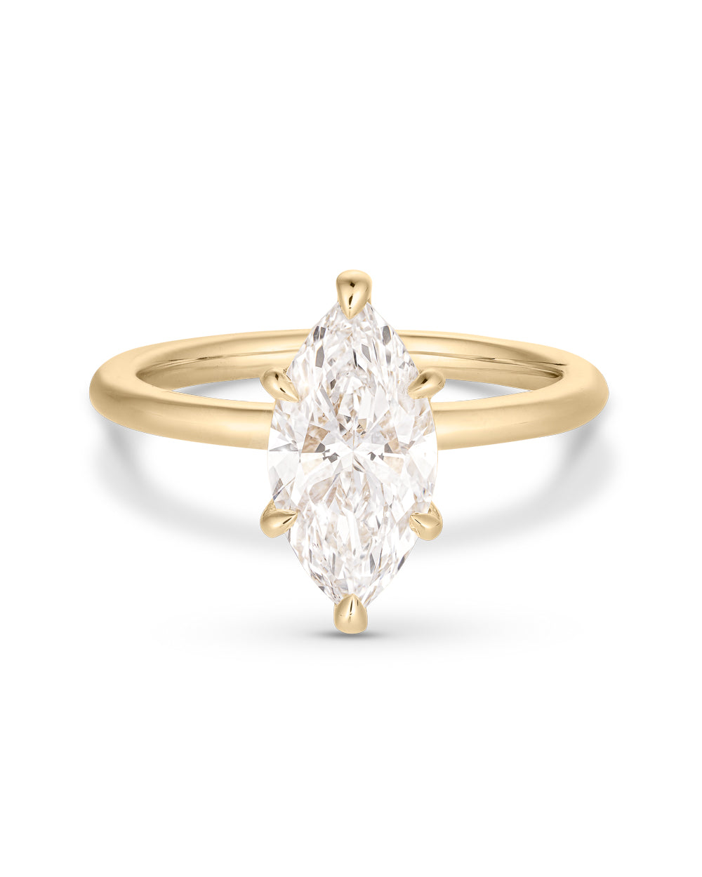 Madeleine- Marquise Solitaire Style Lab Grown Diamond Engagement Ring
