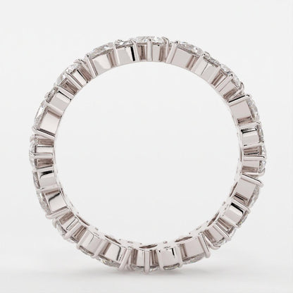 Cluster Band with 1.50 TCW Pear & Round Cut Moissanite