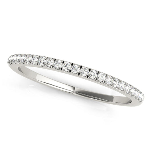 Half Eternity Wedding Band with 0.30 TCW Round Cut Moissanite