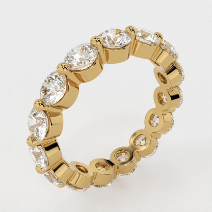 Full Eternity Band with 1.50 TCW Round Cut Moissanite