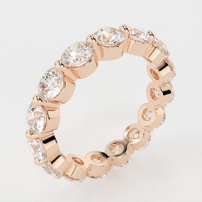 Full Eternity Band with 1.50 TCW Round Cut Moissanite