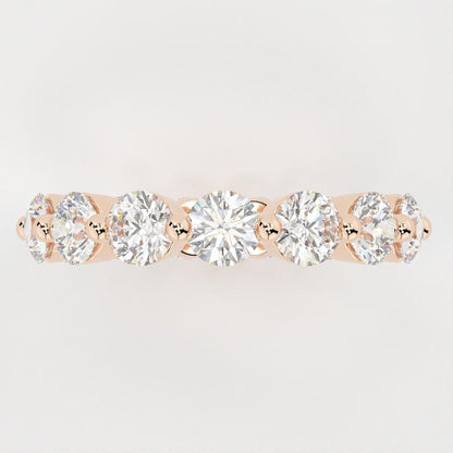 Full Eternity Band with 1.50 TCW Round Cut Moissanite
