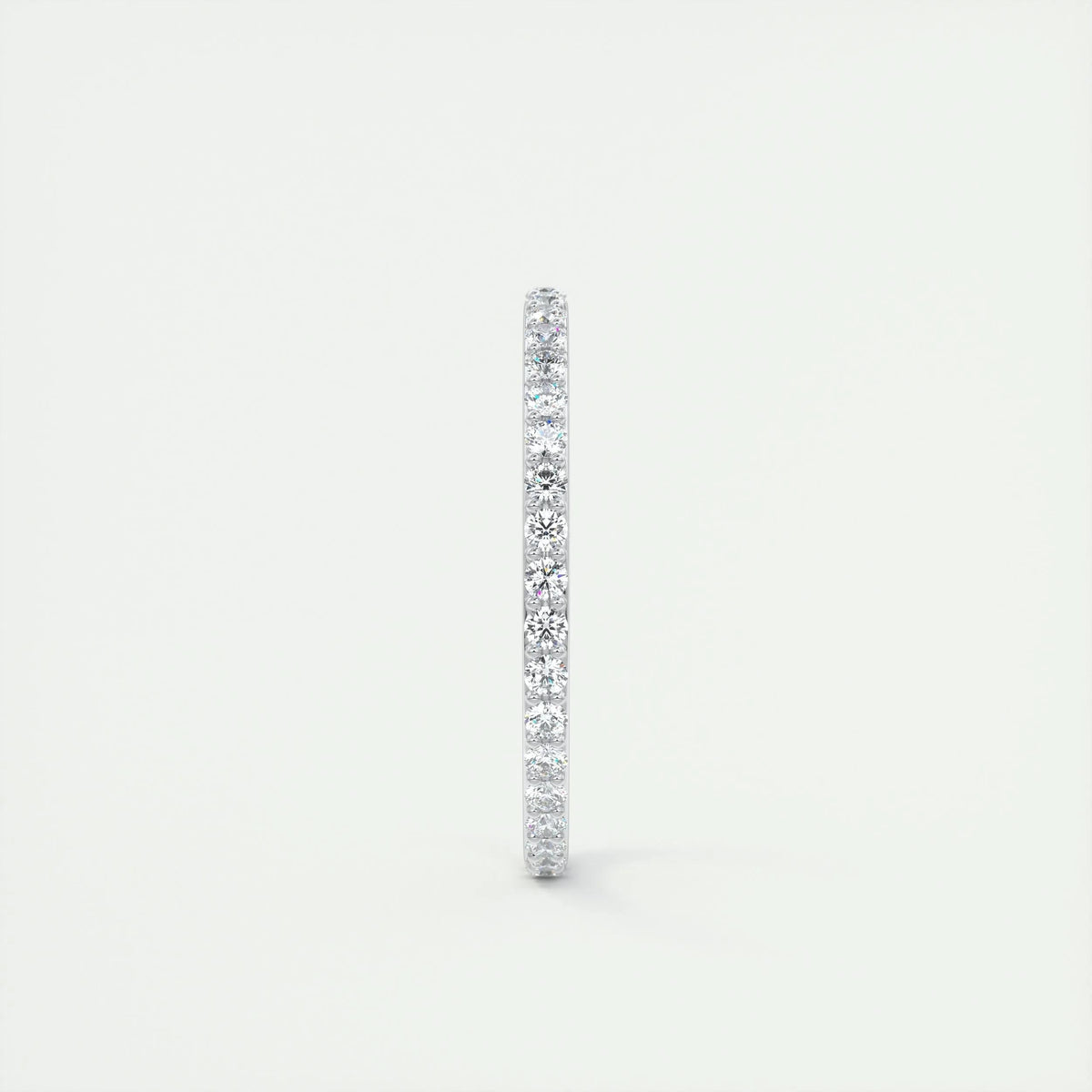 0.37 Round Cut Full Eternity Moissanite Bridal Wedding Band - crownmoissanite