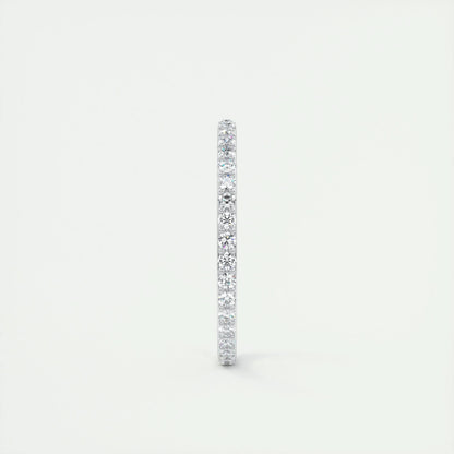 0.37 Round Cut Full Eternity Moissanite Bridal Wedding Band - crownmoissanite