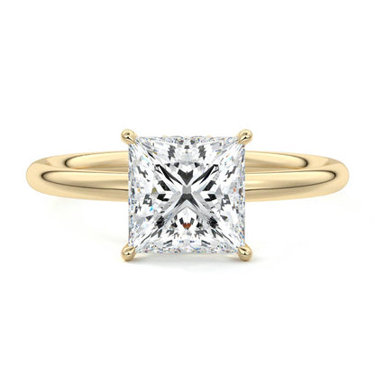 Solitaire Ring with 1.20 CT Princess Moissanite