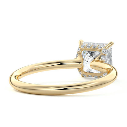 Solitaire Ring with 1.20 CT Princess Moissanite