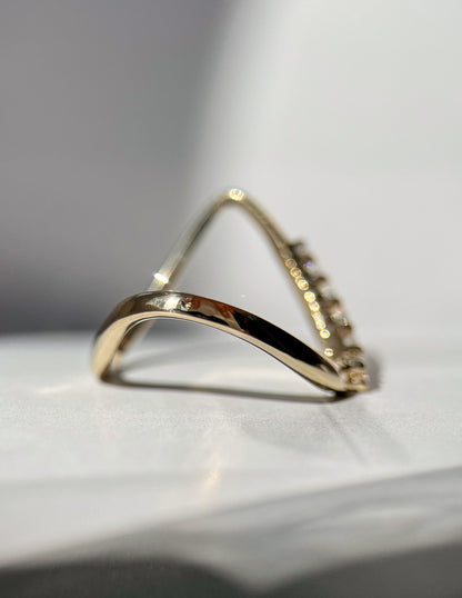 0.30 TCW Round Lab Grown Diamond unique Wedding Band