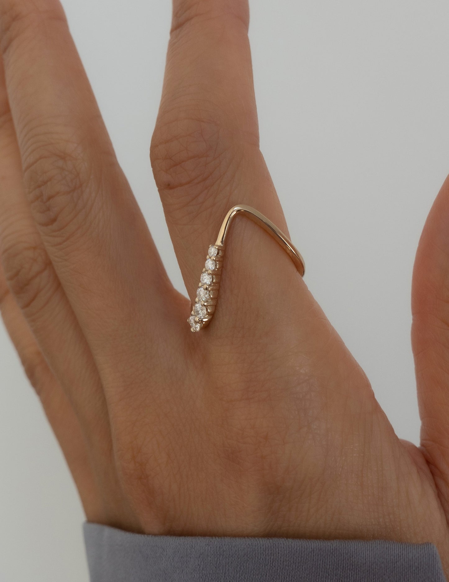 0.30 TCW Round Lab Grown Diamond unique Wedding Band