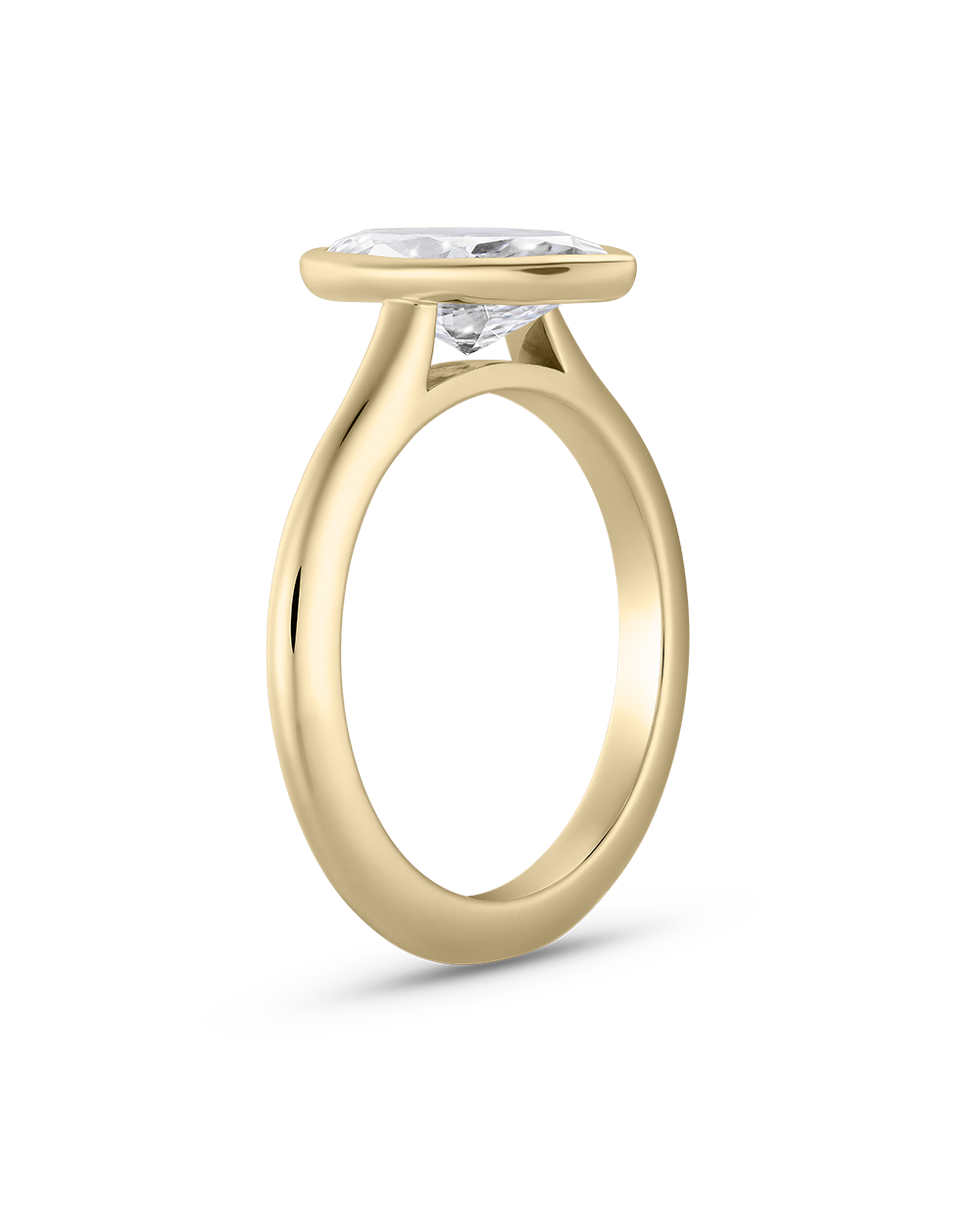 Diane- Marquise Bezel Solitaire Style Lab Grown Diamond Engagement Ring