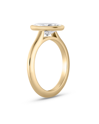 Diane- Marquise Bezel Solitaire Style Lab Grown Diamond Engagement Ring